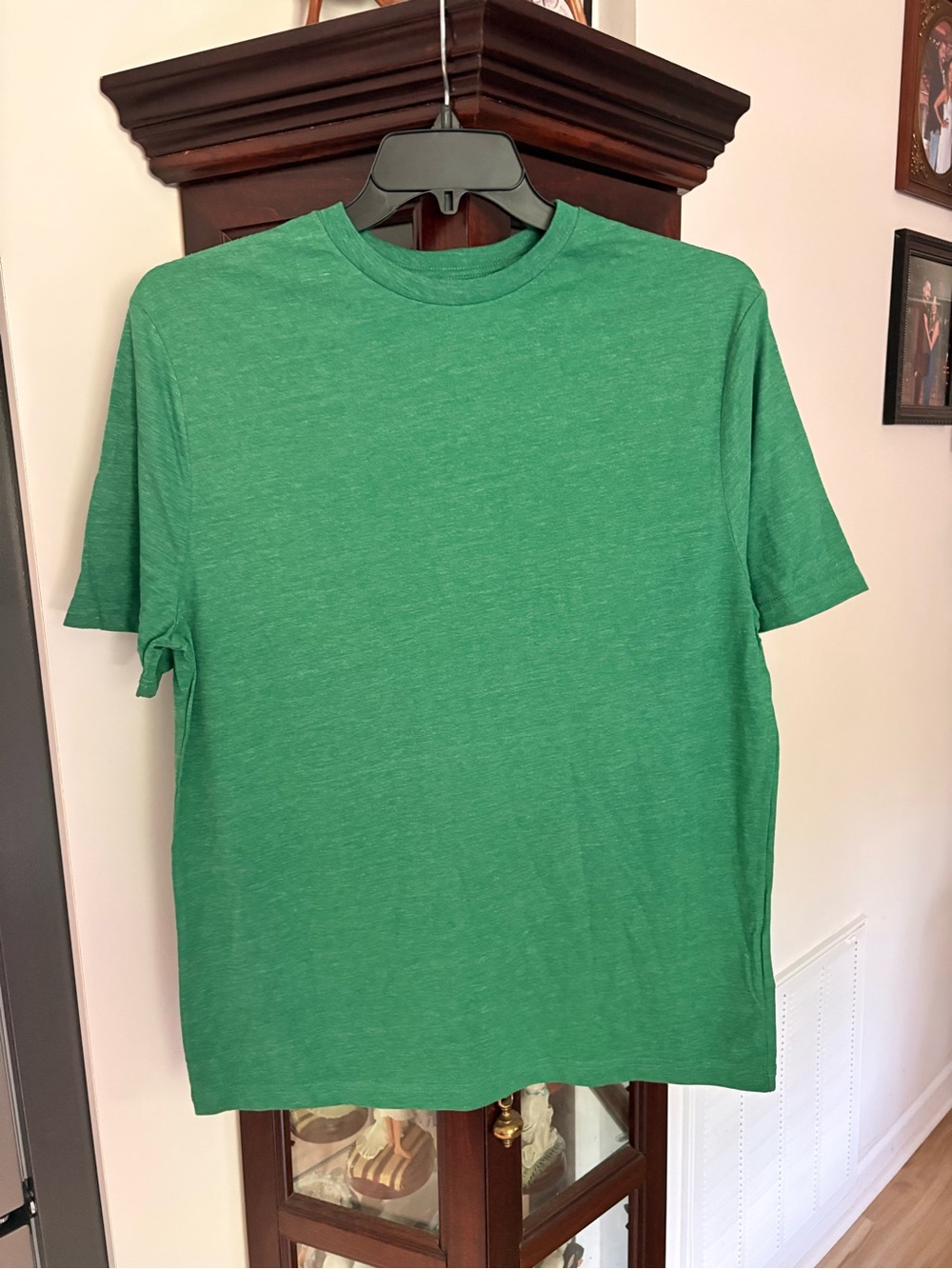 Men's Green Crew Neck T-Shirt